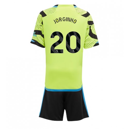 Fotbalové Dres Arsenal Jorginho Frello #20 Dětské Venkovní 2023-24 Krátký Rukáv (+ trenýrky)